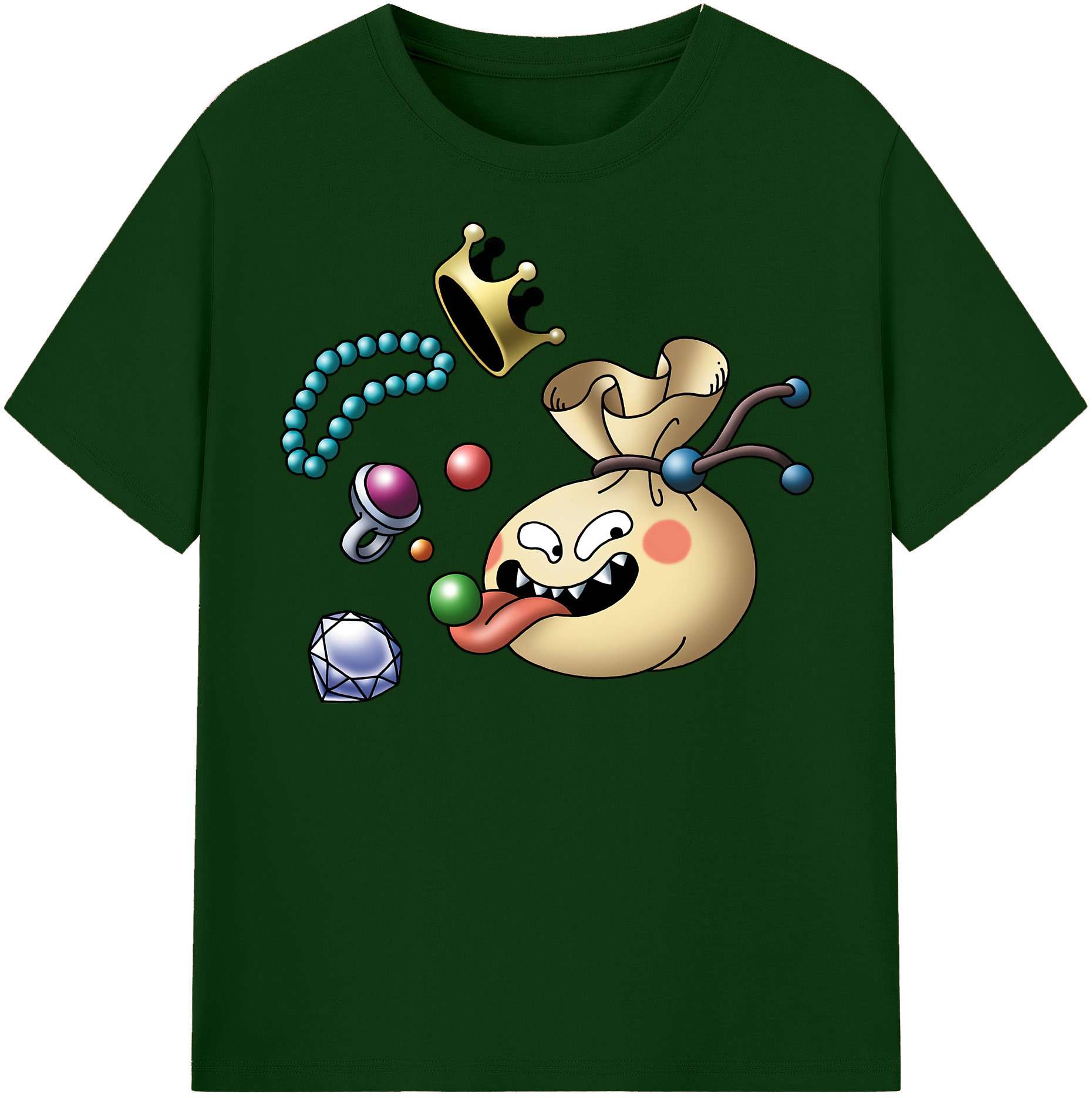 （画像用） ドラゴンクエスト Doragon Kuesuto Dragon Quest 綿100％半袖Tシャツ（フロントプリント）